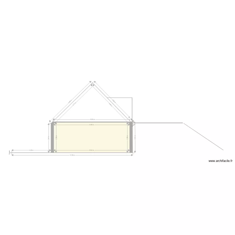 facade nord 3. Plan de 