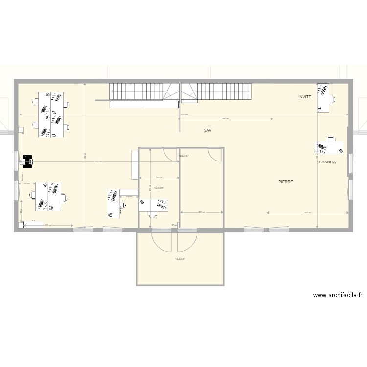 DEPOT VERSION FUTURE v2. Plan de 9 pièces et 1069 m2