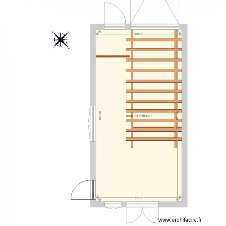 Cour Extérieure Pré Saint Gervais. Plan de 0 pièce et 0 m2