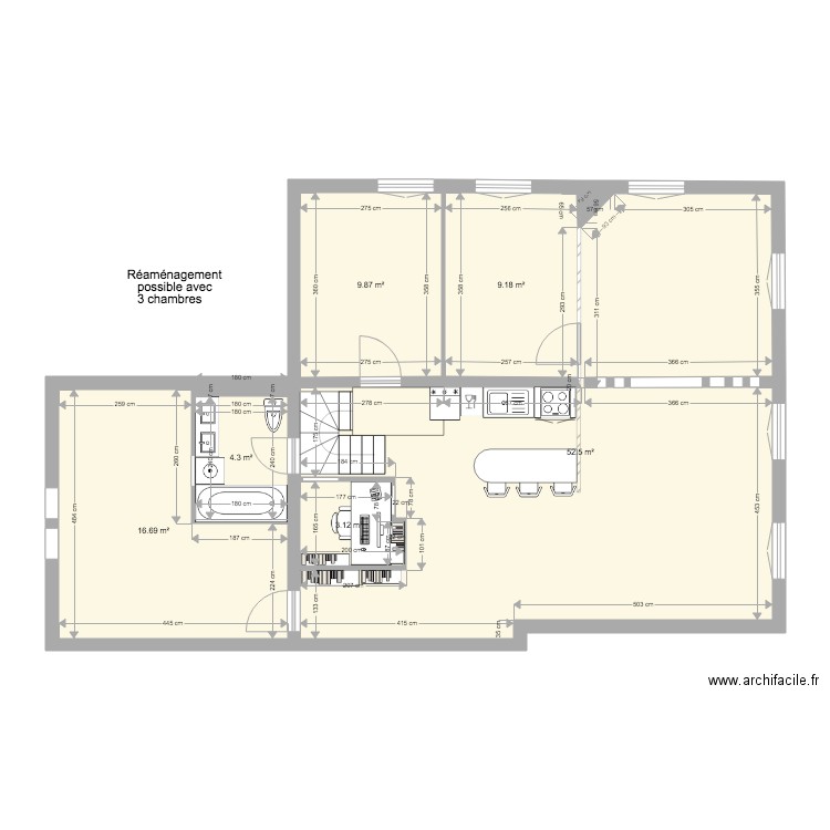 42 VINAIGRIERS  3ch. Plan de 0 pièce et 0 m2