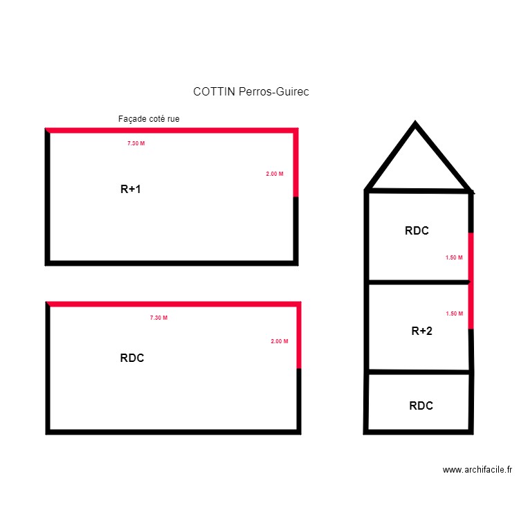 COTTIN. Plan de 0 pièce et 0 m2