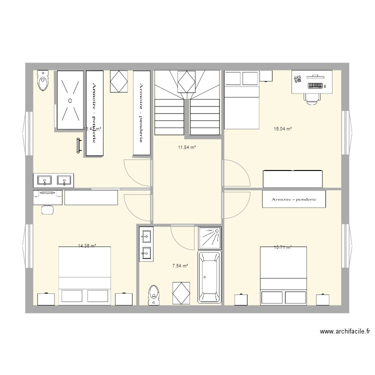  2 eme etage 2. Plan de 0 pièce et 0 m2