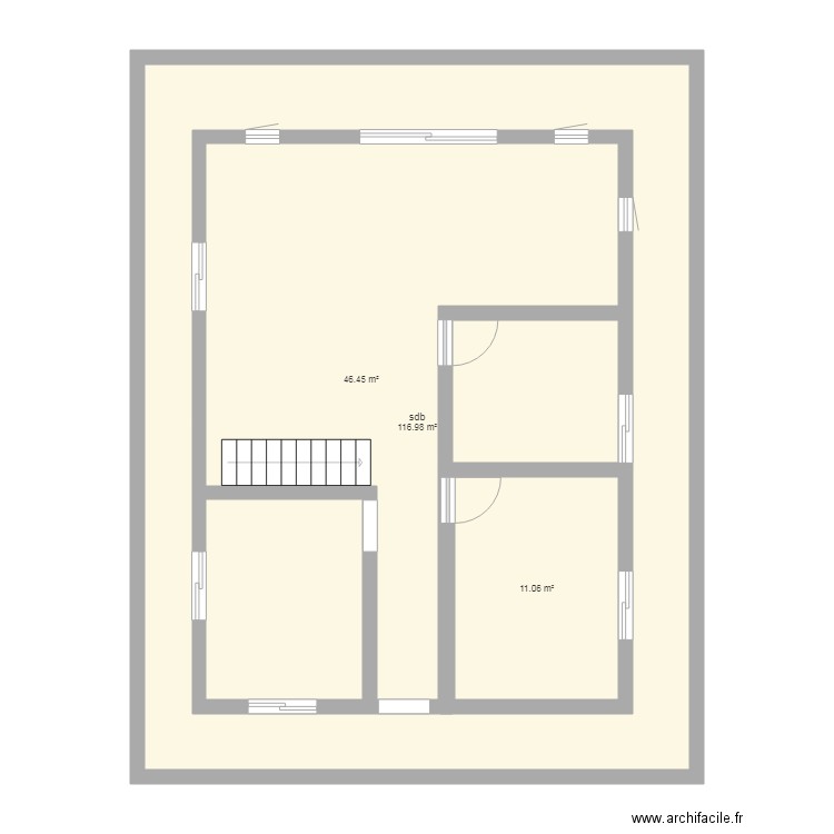 etage maison anapoto. Plan de 0 pièce et 0 m2