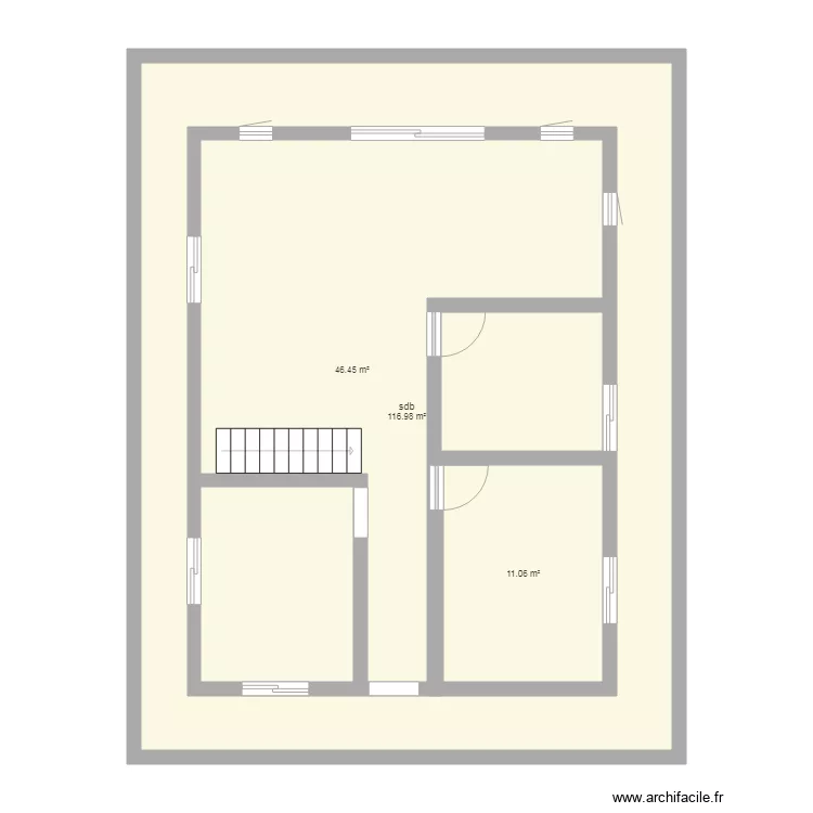 etage maison anapoto. Plan de 