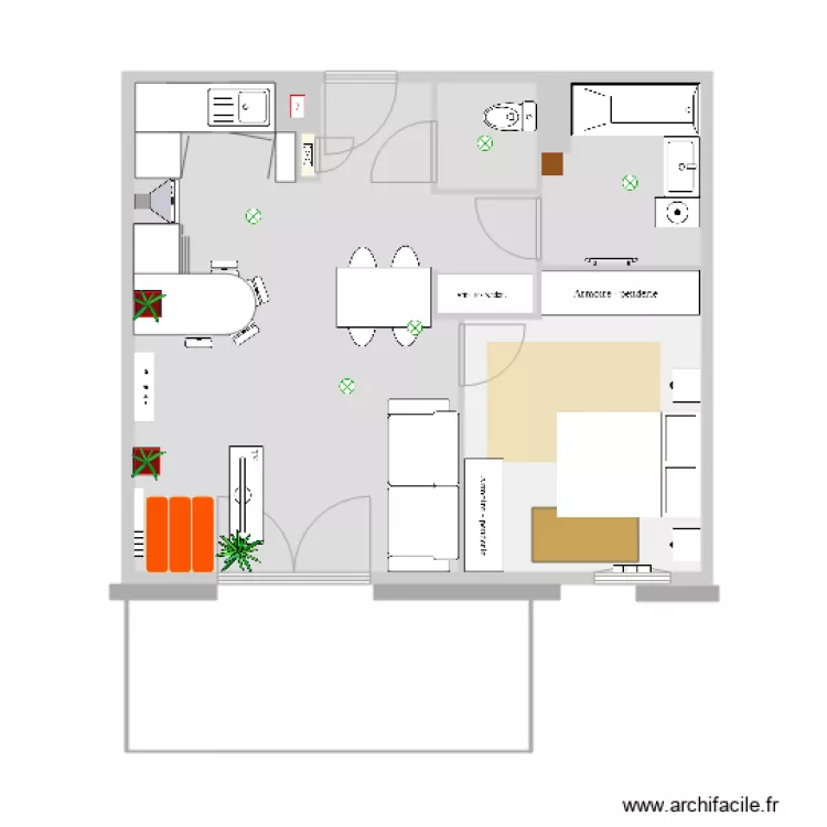 appartement chemin des berges pour feng shui 2. Plan de 