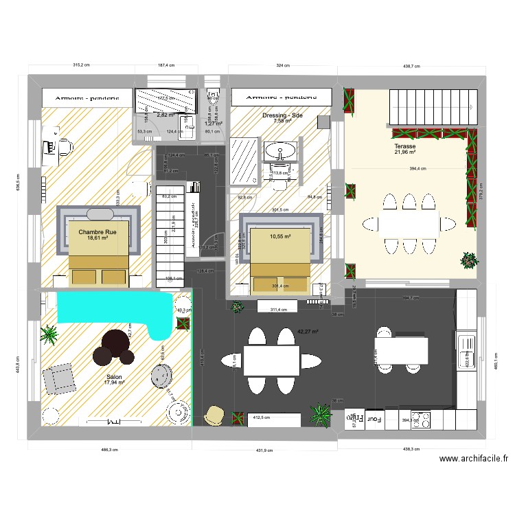 Saint Malo 2. Plan de 37 pièces et 199 m2