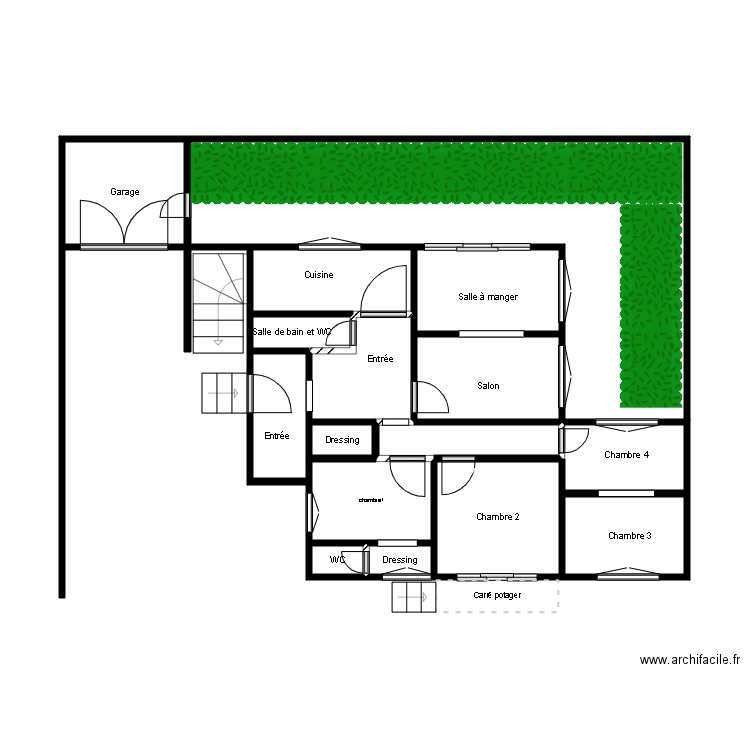 maison anouar 2. Plan de 15 pièces et 29 m2