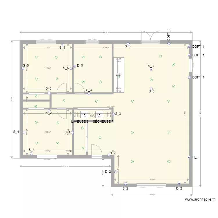 Maison St&eacute;phane. Plan de 