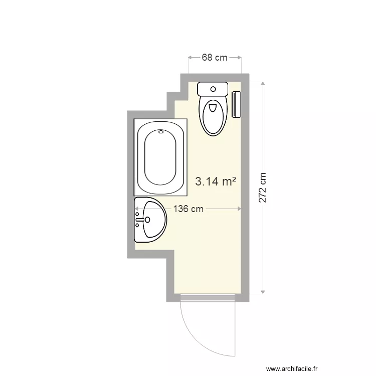 MANGHOUD sdb avant. Plan de MANGHOUD sdb avant. Plan de