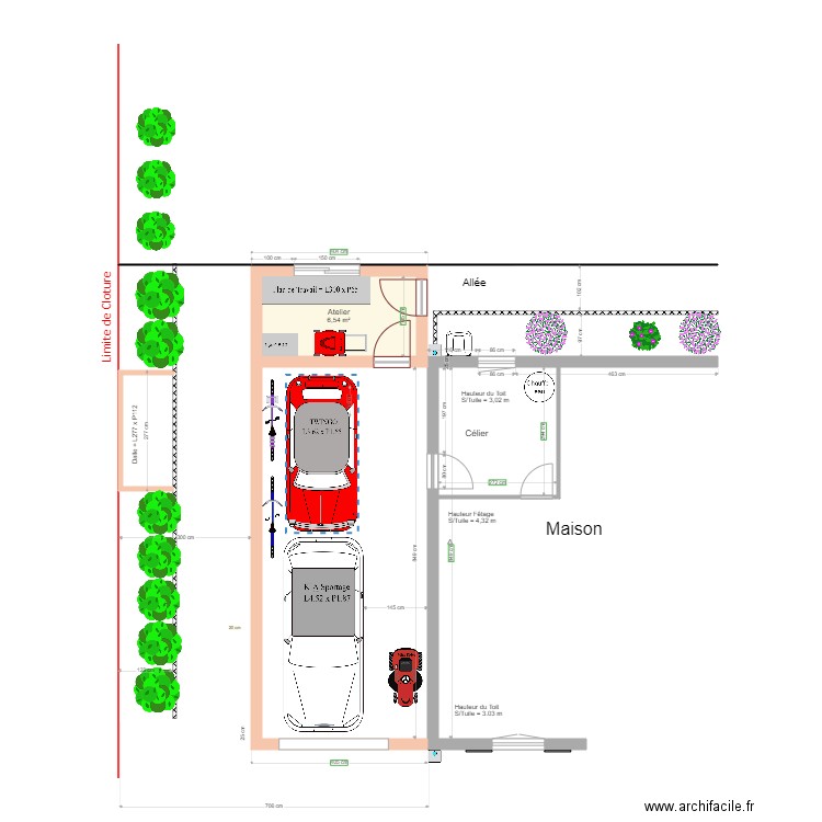 Carport Phil 7d. Plan de 0 pièce et 0 m2