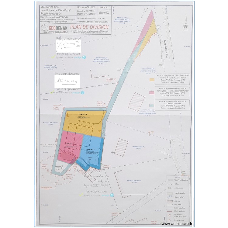 Briscous découpage extérieur 3. Plan de 4 pièces et 2127 m2