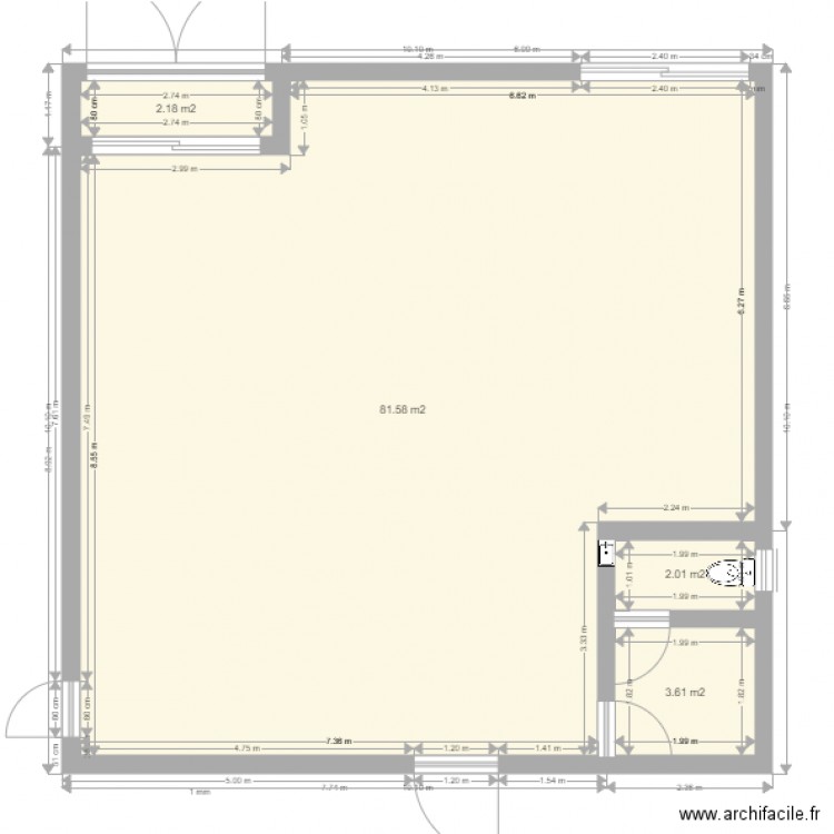 projet de St Benoit. Plan de 0 pièce et 0 m2