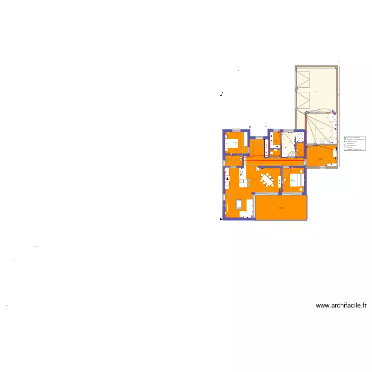 Plein Pied plan ex&eacute;cution &eacute;lectrique. Plan de 