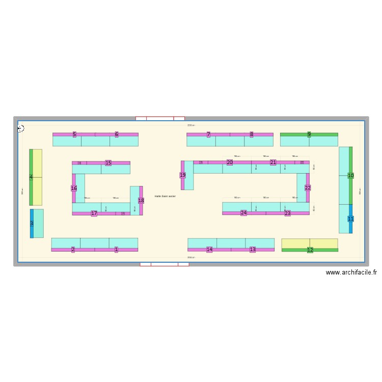 Plan marché de l'ascension -TABLES NOIRES. Plan de 0 pièce et 0 m2