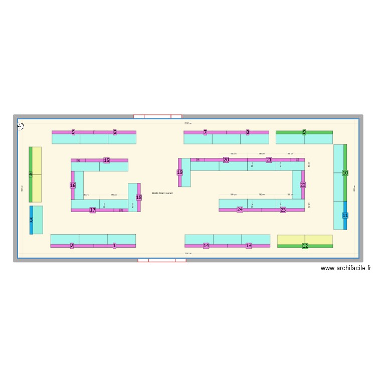 Plan marché de l'ascension -TABLES NOIRES. Plan de 1 pièce et 203 m2