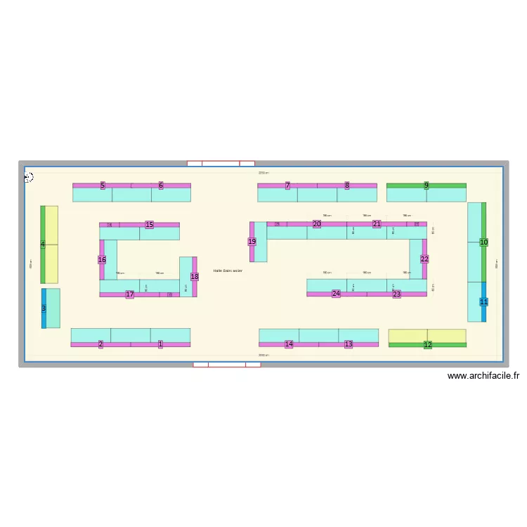 Plan march&eacute; de l'ascension -TABLES NOIRES. Plan de 