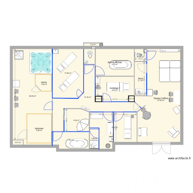 complexe. Plan de 0 pièce et 0 m2