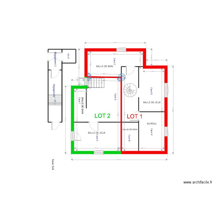 BALIAN REZ DE JARDIN. Plan de 0 pièce et 0 m2