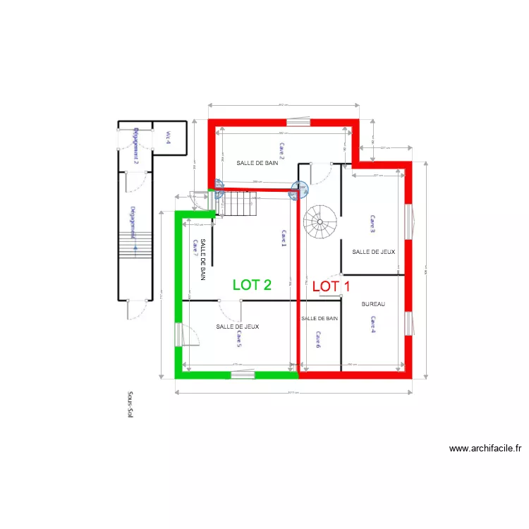 BALIAN REZ DE JARDIN. Plan de 
