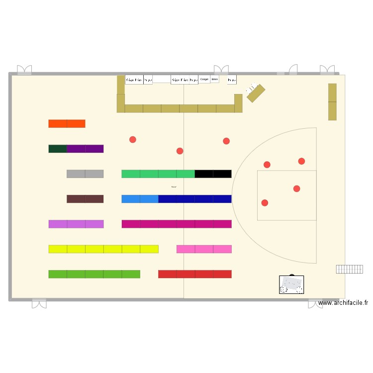 BAL. Plan de 1 pièce et 704 m2