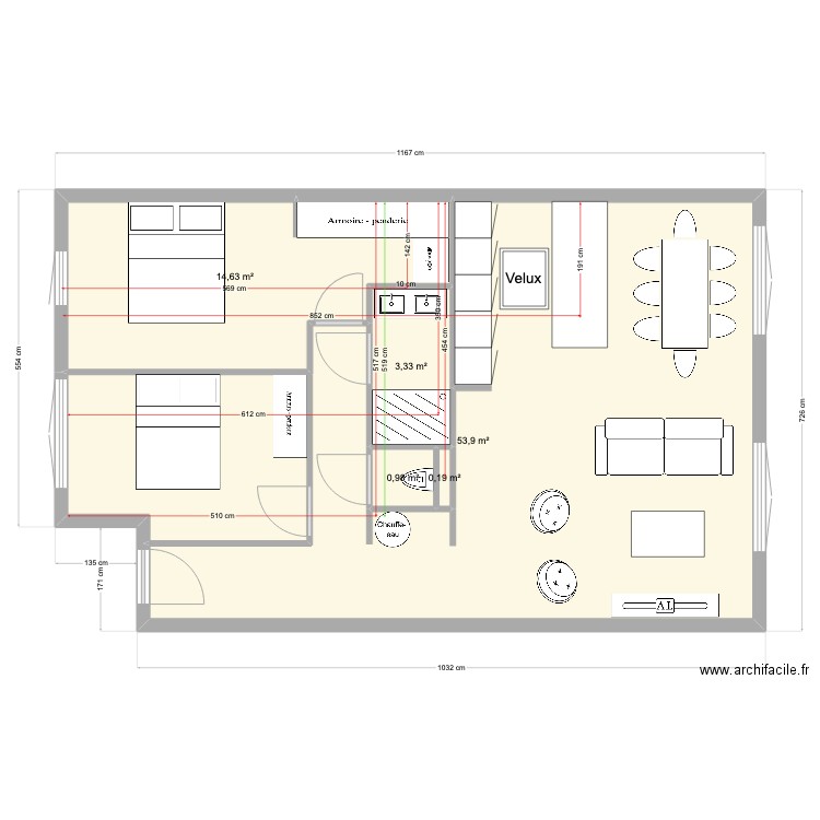 Frans. Plan de 0 pièce et 0 m2