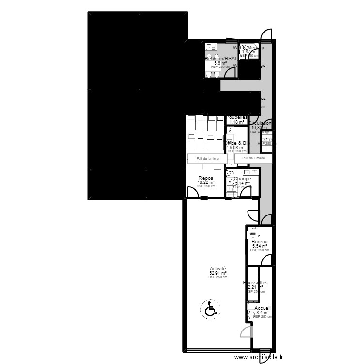 Malakoff 2 projet V2 ArL fr JoD 2. Plan de 27 pièces et 283 m2