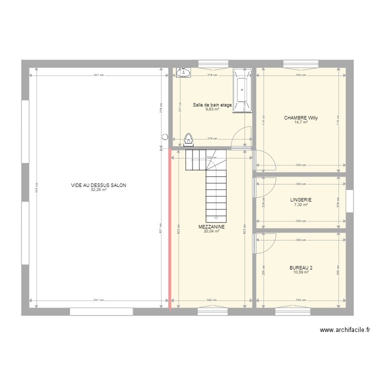 Maison William Etage  2. Plan de 0 pièce et 0 m2