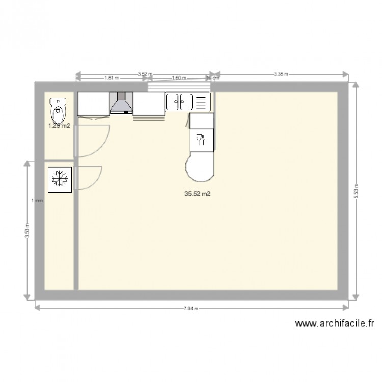 KERISPERN CUISINE MAISON DROITE2. Plan de 0 pièce et 0 m2