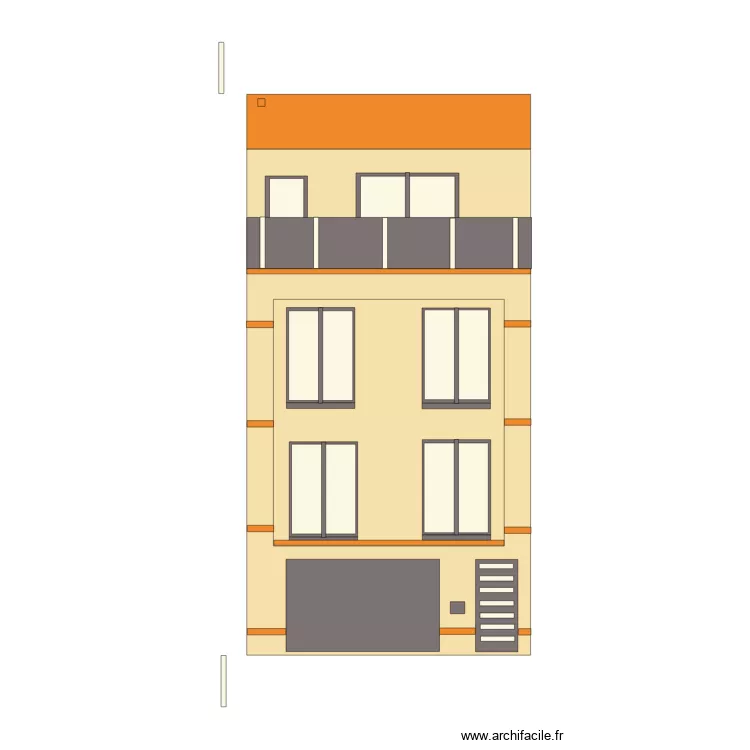 facade ste marie 1. Plan de 