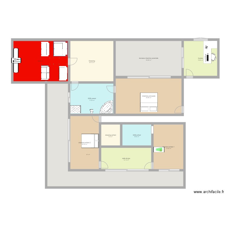 maison lea. Plan de 0 pièce et 0 m2