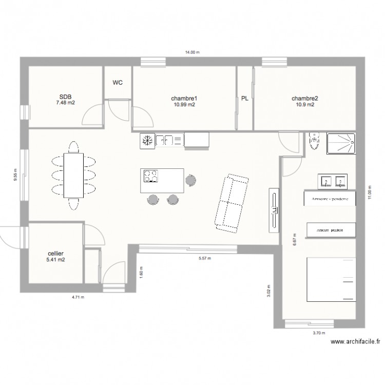 FOUESNANT MAISON1. Plan de 0 pièce et 0 m2