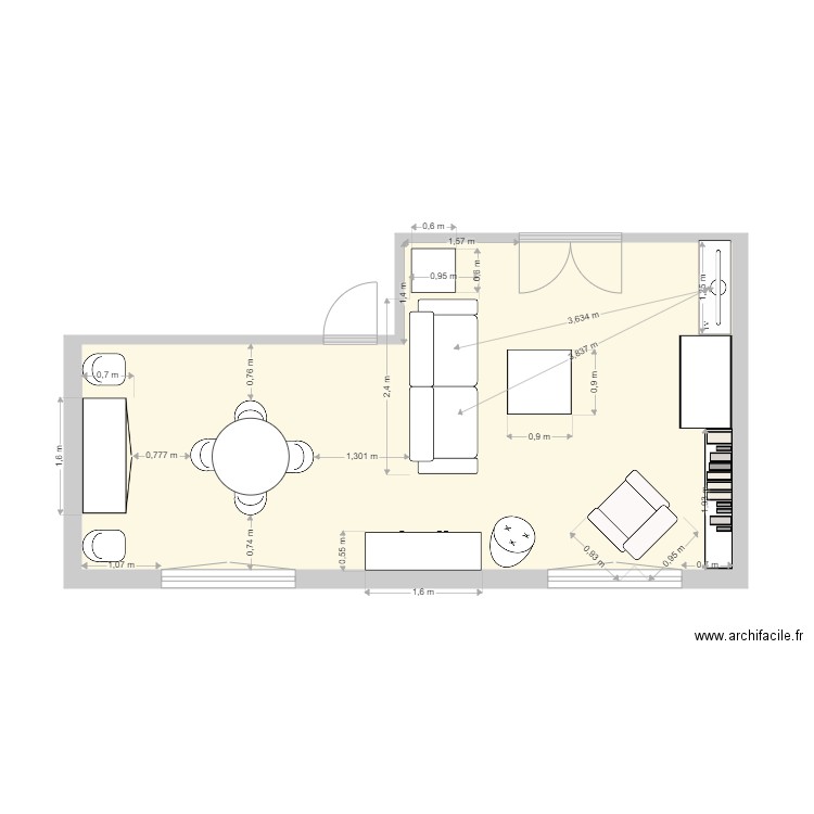 Salle de séjour MONTFORT. Plan de 0 pièce et 0 m2