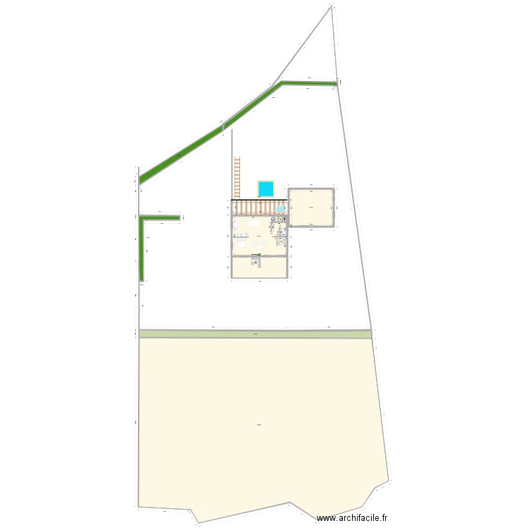 hangar 2. Plan de 10 pièces et 1867 m2