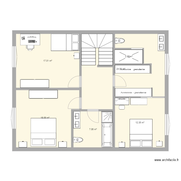  2 eme etage 3. Plan de 0 pièce et 0 m2