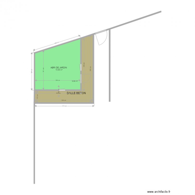 ABRI DE JARDIN PLAN  1. Plan de 0 pièce et 0 m2