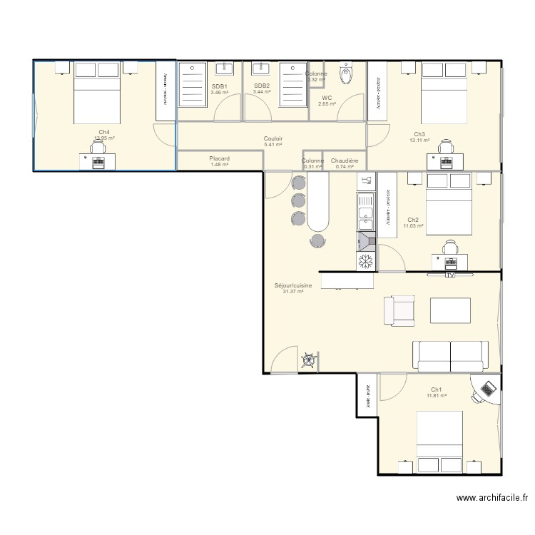 orgemont. Plan de 0 pièce et 0 m2