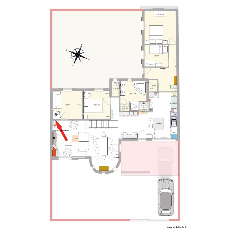 agrandissement cuisine &eacute;tage am&eacute;nagements. Plan de 