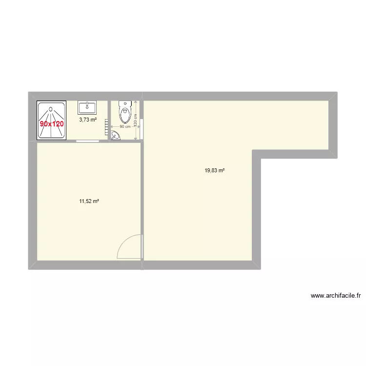 WANDRILLE ETAT FUTUR. Plan de 