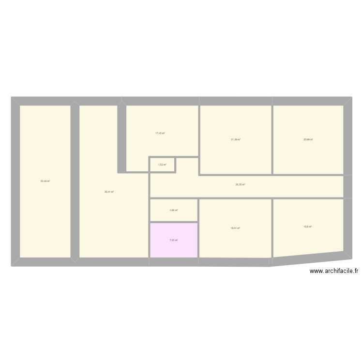 SABRAZES bon etage . Plan de 0 pièce et 0 m2