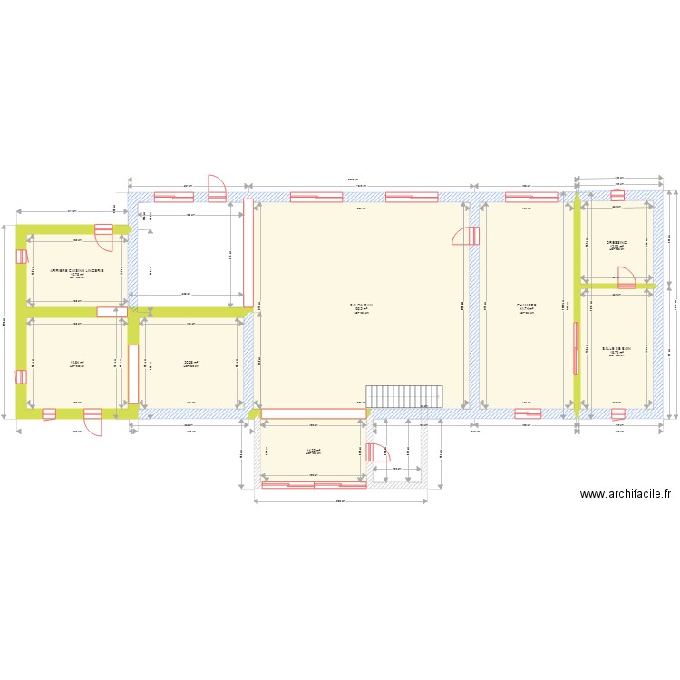 plan maison RDC 1. Plan de 0 pièce et 0 m2