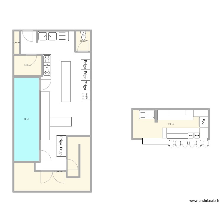 CECE 2. Plan de 6 pièces et 43 m2