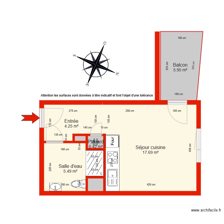 BI 5898 côté. Plan de 0 pièce et 0 m2