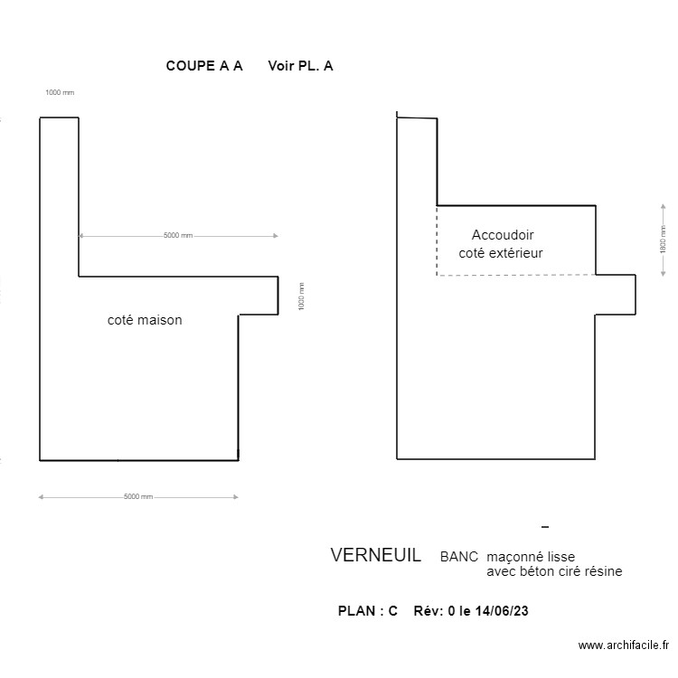 VERNEUIL BANC. Plan de 0 pièce et 0 m2