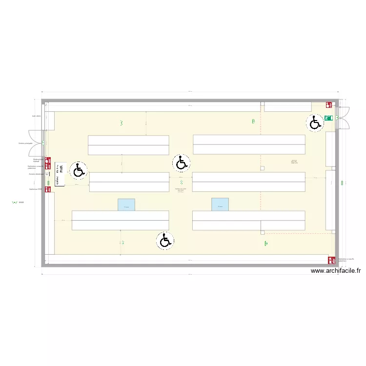 Stock Priv&eacute; Sartrouville  Apr&eacute;s travaux. Plan de 