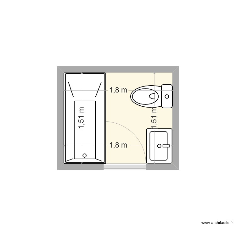 sdb. Plan de 0 pièce et 0 m2