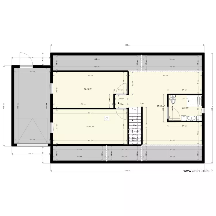 Maison papy mamy 2   &eacute;tage. Plan de 
