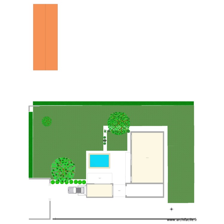 projet aménagement extérieure 2. Plan de 0 pièce et 0 m2