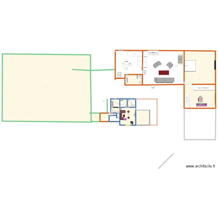 nounou 5. Plan de 32 pièces et 3481 m2