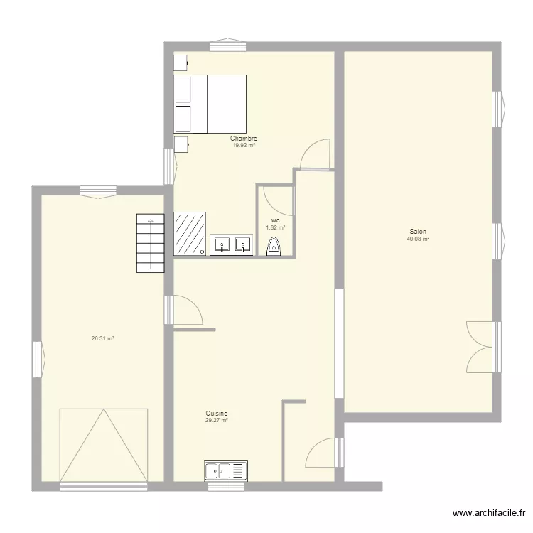 villa le pin 2. Plan de 