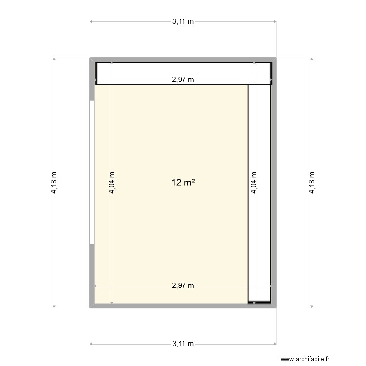 garage pdf2. Plan de 1 pièce et 12 m2